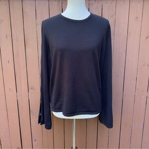 Faith & Zoe | NWT Size XL Black Sweater with Cutout Sleeves from Stitch Fix